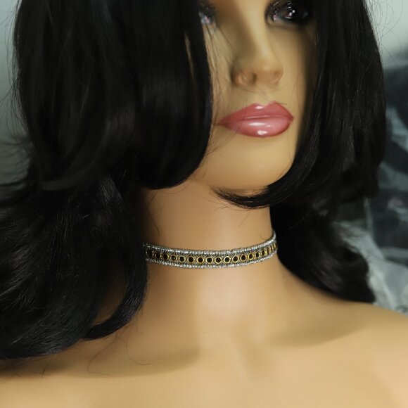 Fancy Choker Necklace Adjustable black Chokers  (#71) - Picture 9 of 12